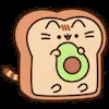Стикер 6 Pusheen #cute #status #food