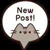 Стикер 58 Pusheen #cute #status #food