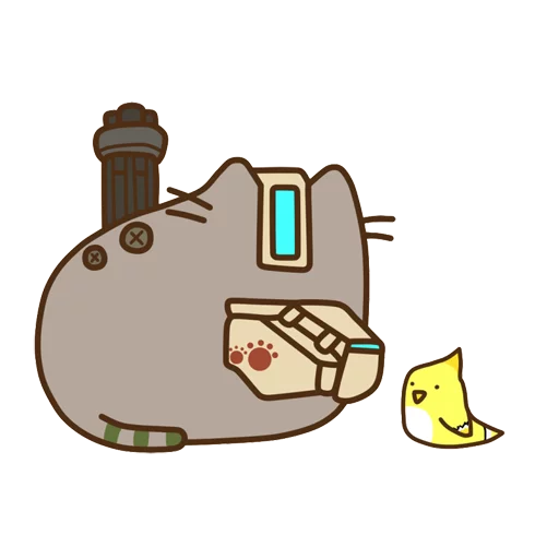 🤖 Стикер «Pusheen Overwatch» для Telegram