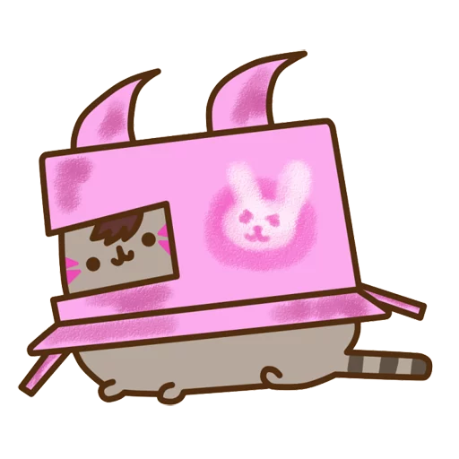 Стикерпак Pusheen Overwatch для Telegram
