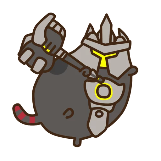 ⚔ Стикер «Pusheen Overwatch» для Telegram