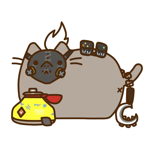 ⛽ Стикер «Pusheen Overwatch» для Telegram