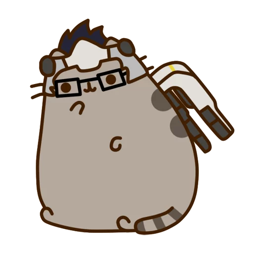 🦍 Стикер «Pusheen Overwatch» для Telegram