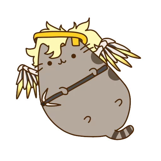 😇 Стикер «Pusheen Overwatch» для Telegram