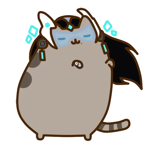 💁 Стикер «Pusheen Overwatch» для Telegram