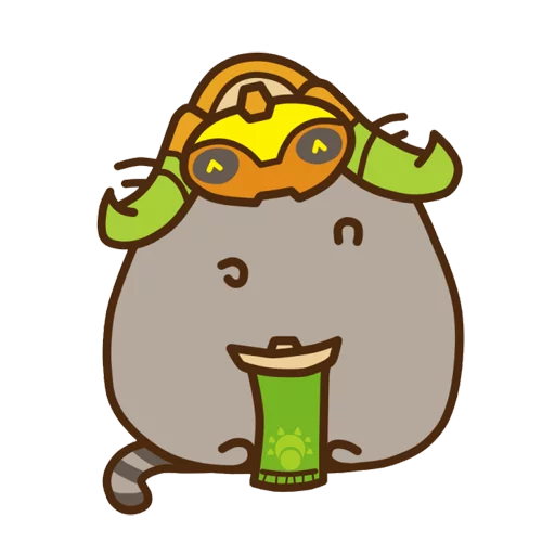 🤖 Стикер «Pusheen Overwatch» для Telegram