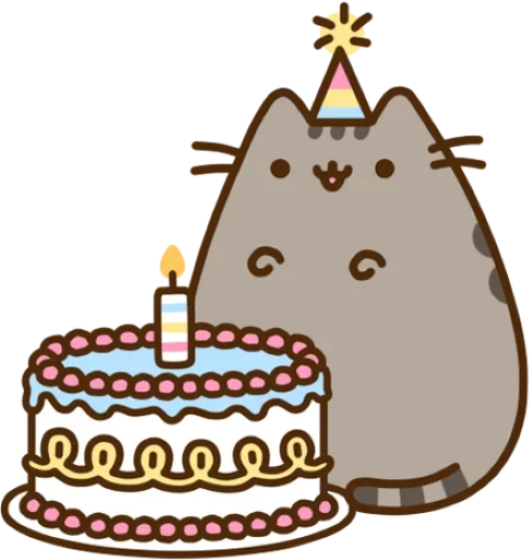 🎂 Стикер «Pusheen» для Telegram