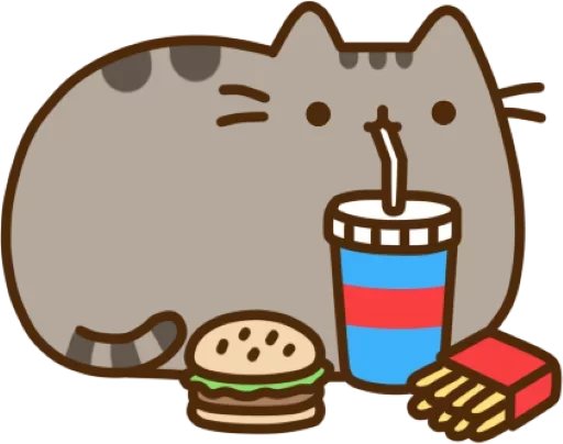 🍔 Стикер «Pusheen» для Telegram