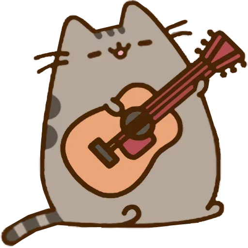🎸 Стикер «Pusheen» для Telegram
