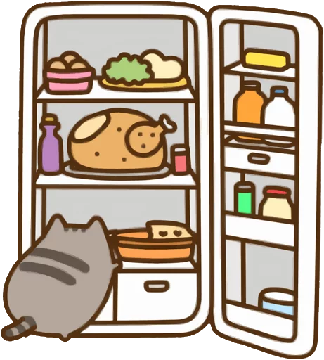 🍽 Стикер «Pusheen Vol. 2» для Telegram
