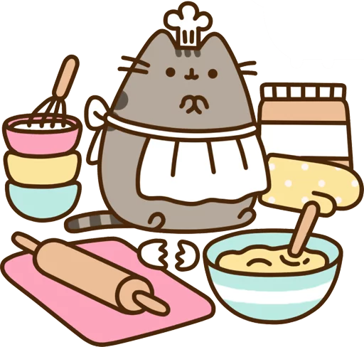 👨‍🍳 Стикер «Pusheen Vol. 2» для Telegram
