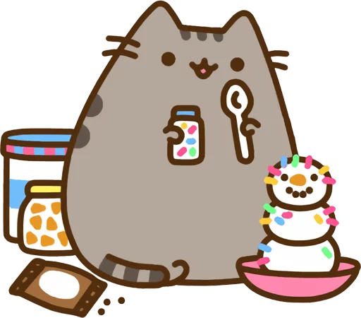 🍨 Стикер «Pusheen Vol. 2» для Telegram