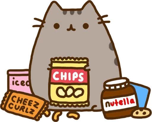🍟 Стикер «Pusheen Vol. 2» для Telegram