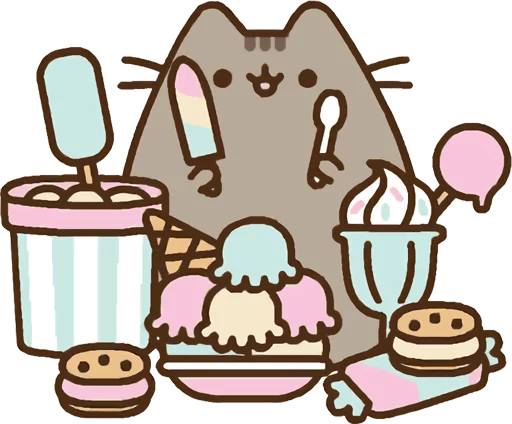 🍦 Стикер «Pusheen Vol. 2» для Telegram