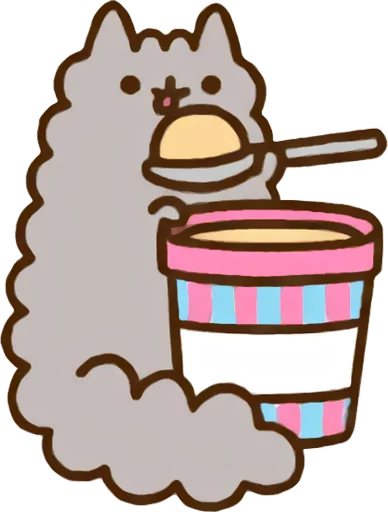 🍦 Стикер «Pusheen Vol. 2» для Telegram