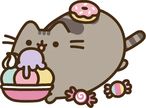 🍦 Стикер «Pusheen Vol. 2» для Telegram