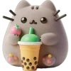 🧋 Эмодзи «Кот Пушiн» для Telegram