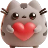❤️ Эмодзи «Кот Пушiн» для Telegram