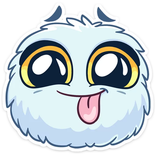 😋 Стикер «Пушистик» для Telegram
