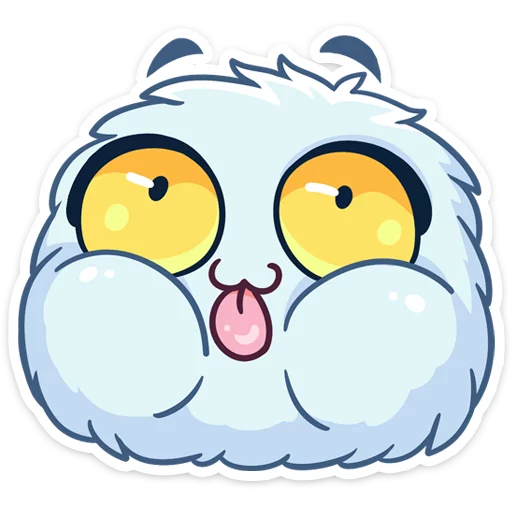 😛 Стикер «Пушистик» для Telegram