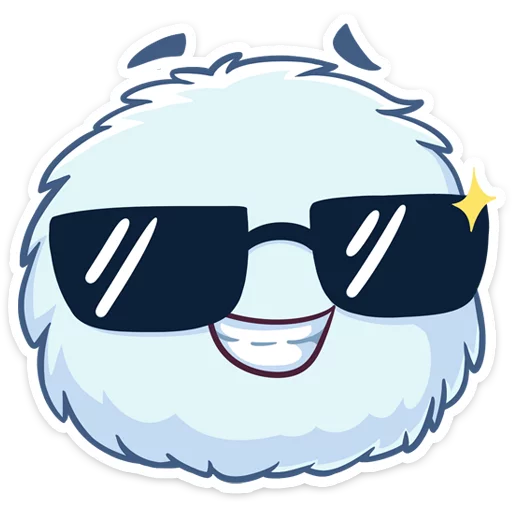 😎 Стикер «Пушистик» для Telegram
