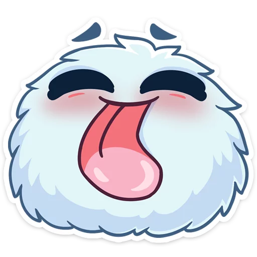 😋 Стикер «Пушистик» для Telegram