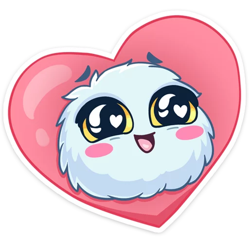 ❤️ Стикер «Пушистик» для Telegram
