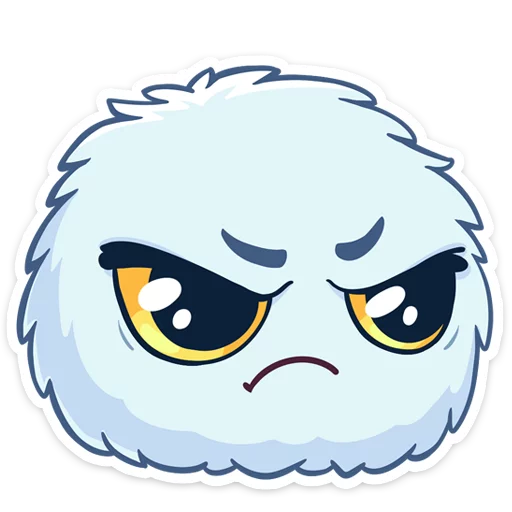 😠 Стикер «Пушистик» для Telegram
