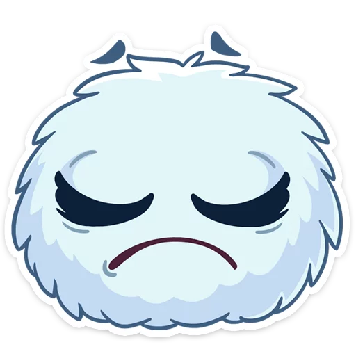 ☹️ Стикер «Пушистик» для Telegram