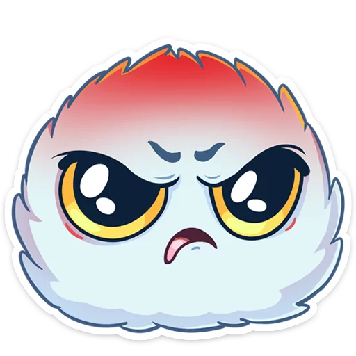😡 Стикер «Пушистик» для Telegram