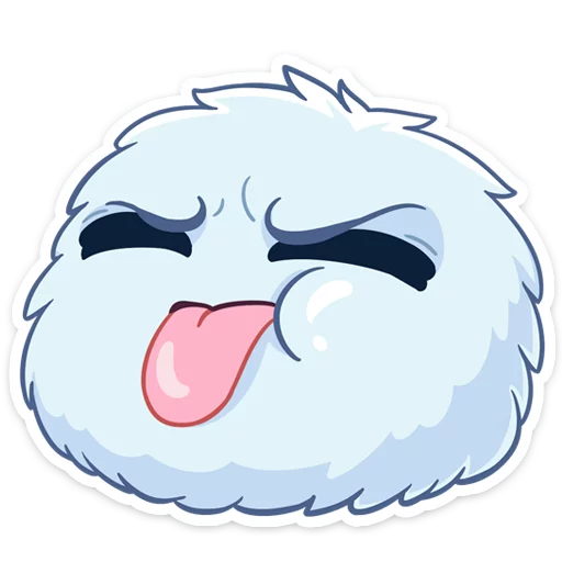 😝 Стикер «Пушистик» для Telegram