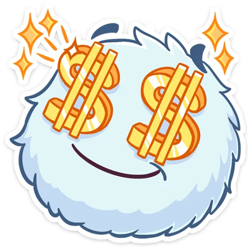 🤑 Стикер «Пушистик» для Telegram