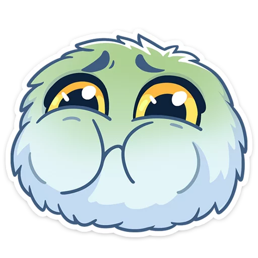🤢 Стикер «Пушистик» для Telegram