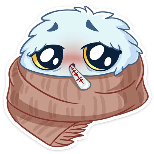 🤒 Стикер «Пушистик» для Telegram