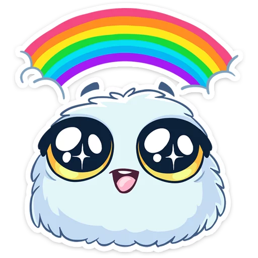 🤩 Стикер «Пушистик» для Telegram