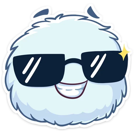 😎 Стикер «Пушистик» для Telegram