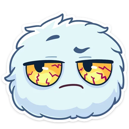😡 Стикер «Пушистик» для Telegram