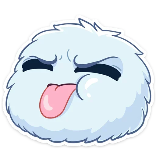 😝 Стикер «Пушистик» для Telegram