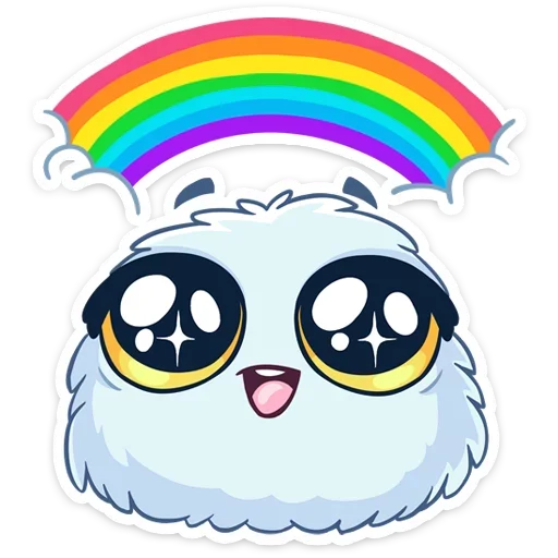 🌈 Стикер «Пушистик» для Telegram