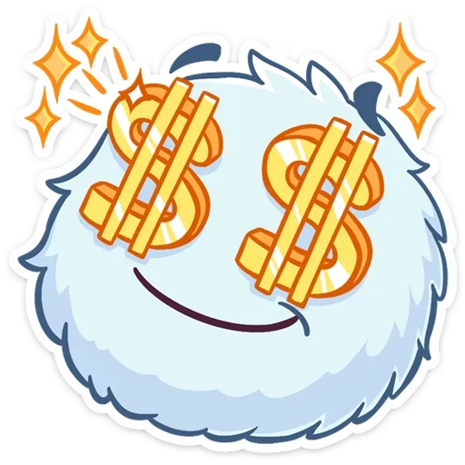 🤑 Стикер «Пушистик» для Telegram