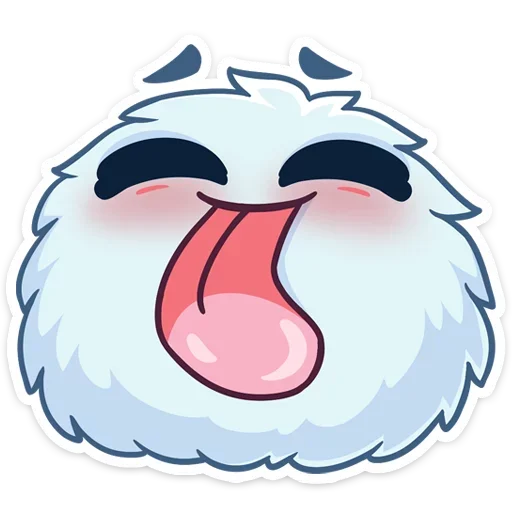 😝 Стикер «Пушистик» для Telegram