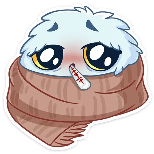 🤒 Стикер «Пушистик» для Telegram