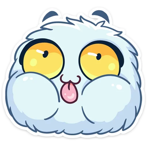 😝 Стикер «Пушистик» для Telegram