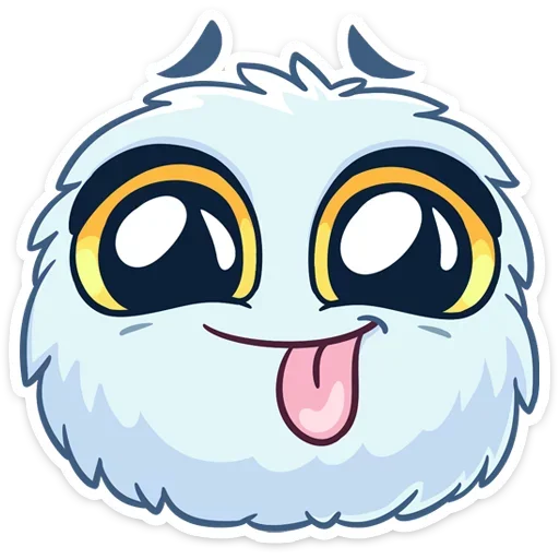 😛 Стикер «Пушистик» для Telegram