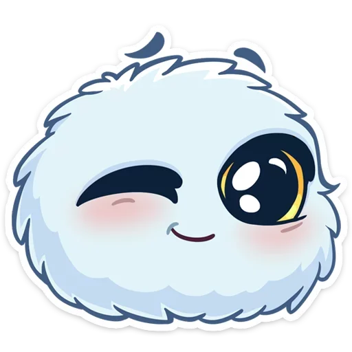 😉 Стикер «Пушистик» для Telegram