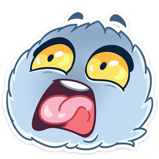 😫 Стикер «Пушистик» для Telegram
