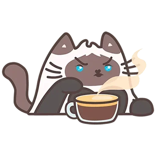 ☕ Стикер «Пушмяу Без Текста» для Telegram