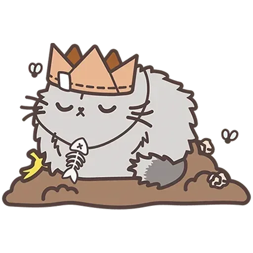 👸 Стикер «Пушмяу Без Текста» для Telegram