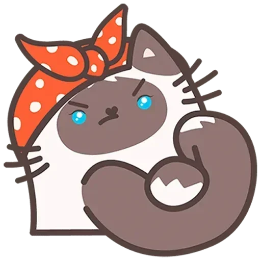 💪 Стикер «Пушмяу Без Текста» для Telegram