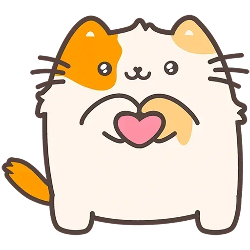 ❤️ Стикер «Пушмяу Без Текста» для Telegram